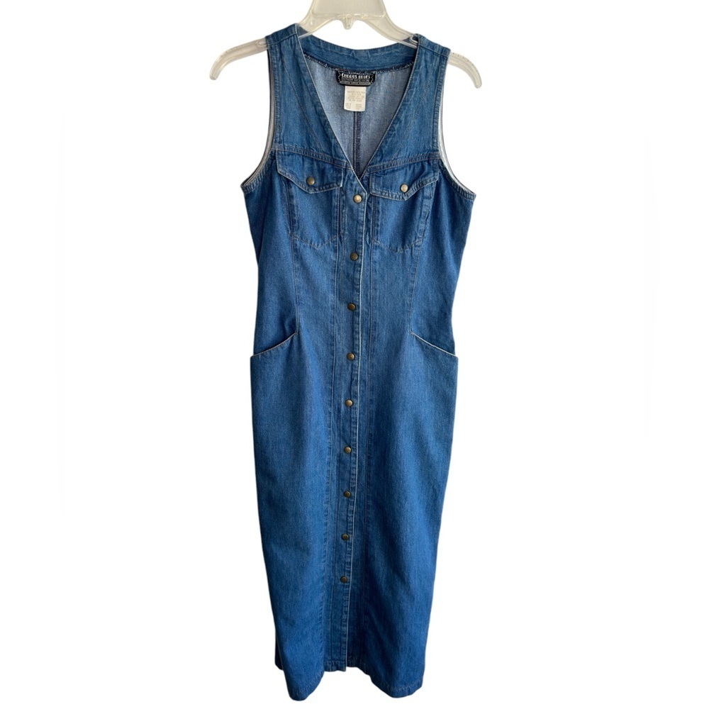 Vintage Denim Maxi Dress